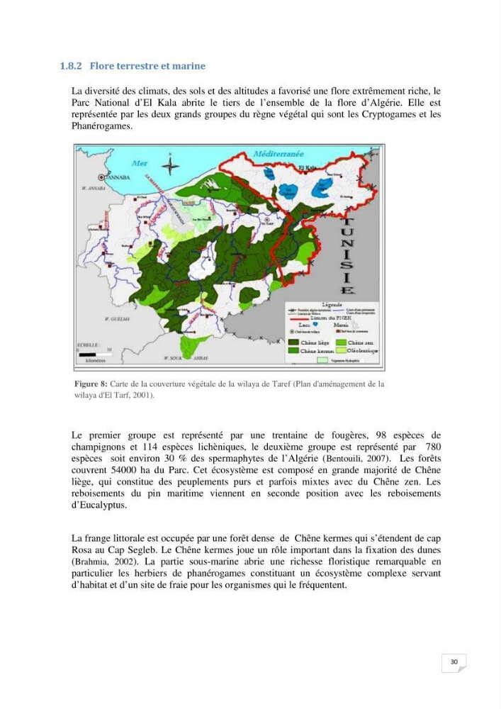 Inventaire de la faune et de la flore marine remarquable des espaces d\'intérêt écologique du secteur Est de la côte Algérienne