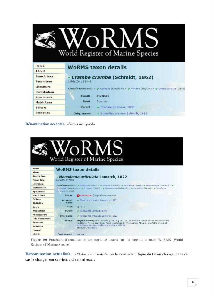 Inventaire de la faune et de la flore marine remarquable des espaces d\'intérêt écologique du secteur Est de la côte Algérienne