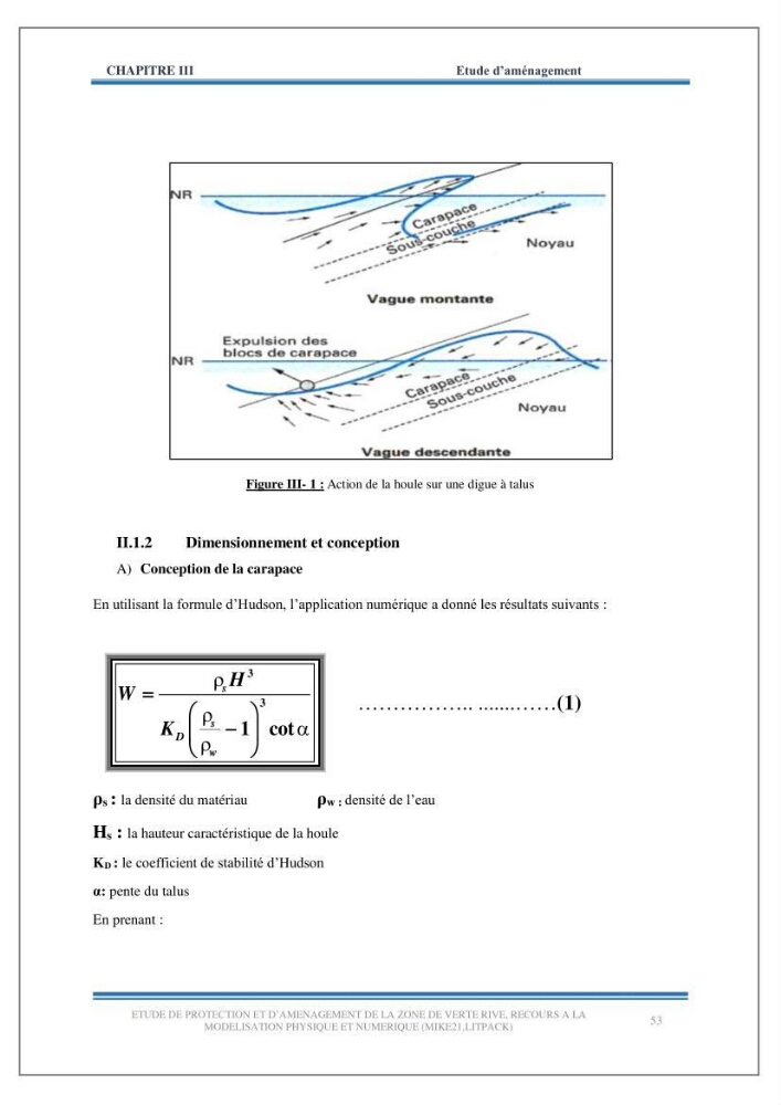 Etude de protection et d\'aménagement de la zone de Verte Rive-Bordj El Kiffan