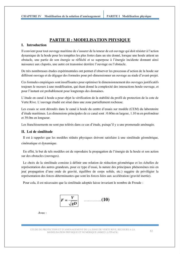 Etude de protection et d\'aménagement de la zone de Verte Rive-Bordj El Kiffan