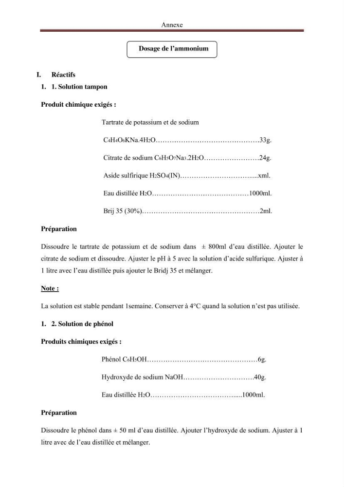 Analyse des sels nuritifs dans le port de Sidi-Fredj