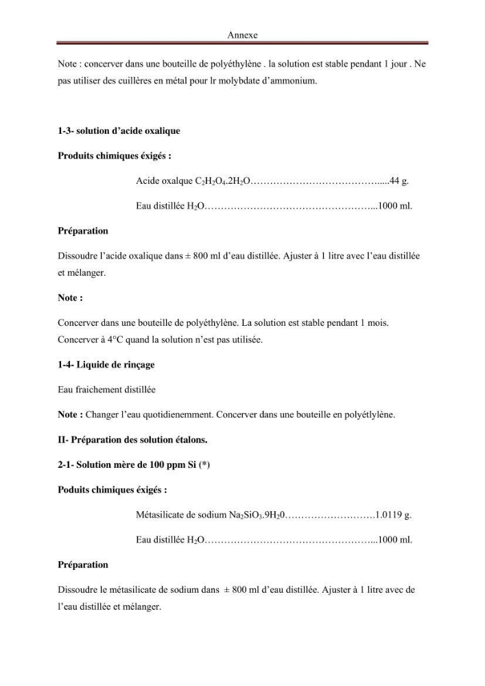 Analyse des sels nuritifs dans le port de Sidi-Fredj