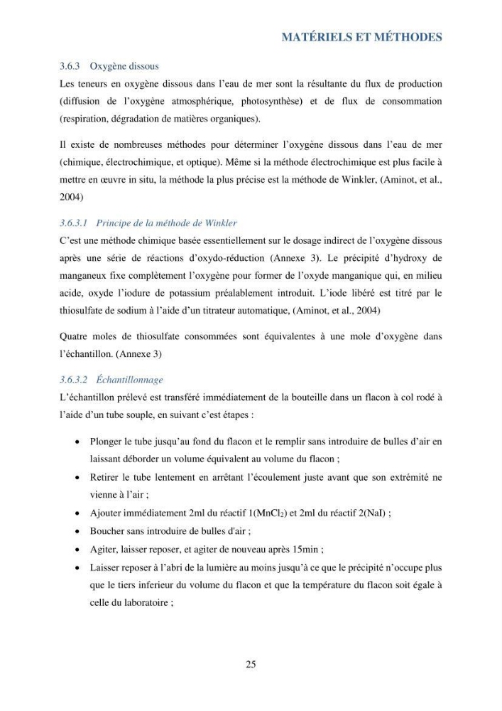 Contribution à l’étude du cycle annuel des flux air-mer en CO2 et à l’évaluation de l’état d’eutrophisation de la baie de Bou Ismail