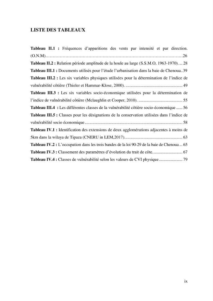 Effet de l\'urbanisation sur l\'évolution des côtes