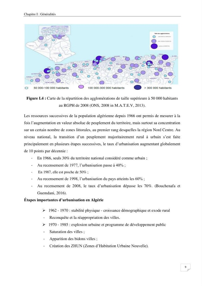 Effet de l\'urbanisation sur l\'évolution des côtes