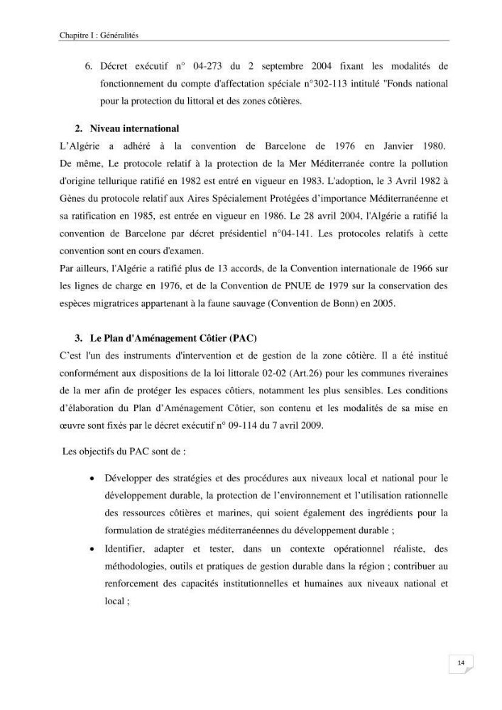 Effet de l\'urbanisation sur l\'évolution des côtes