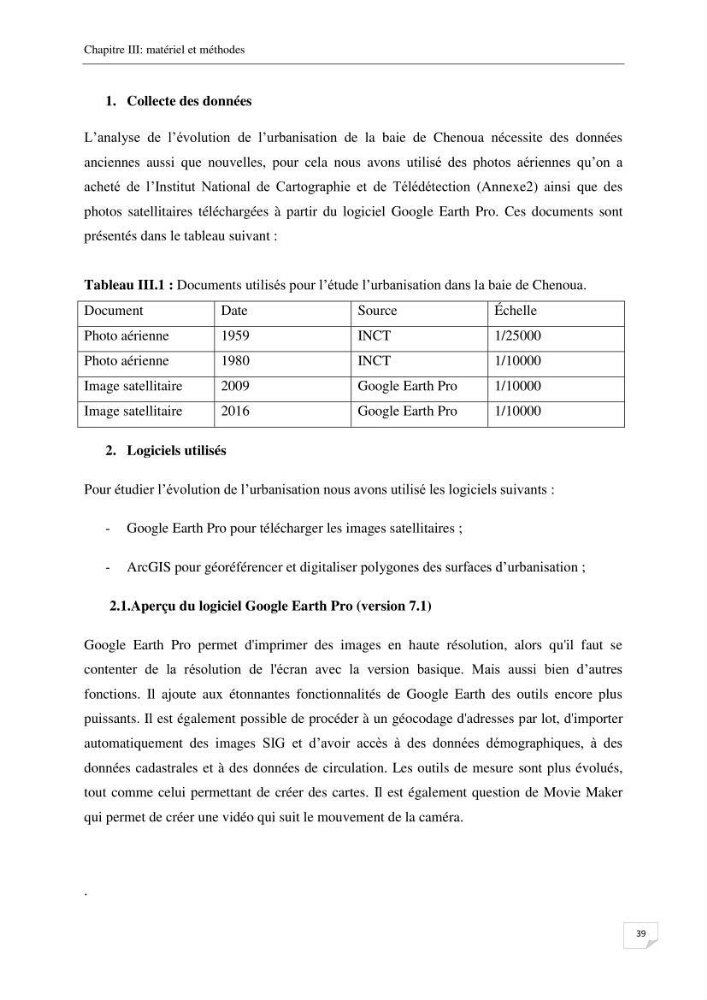 Effet de l\'urbanisation sur l\'évolution des côtes