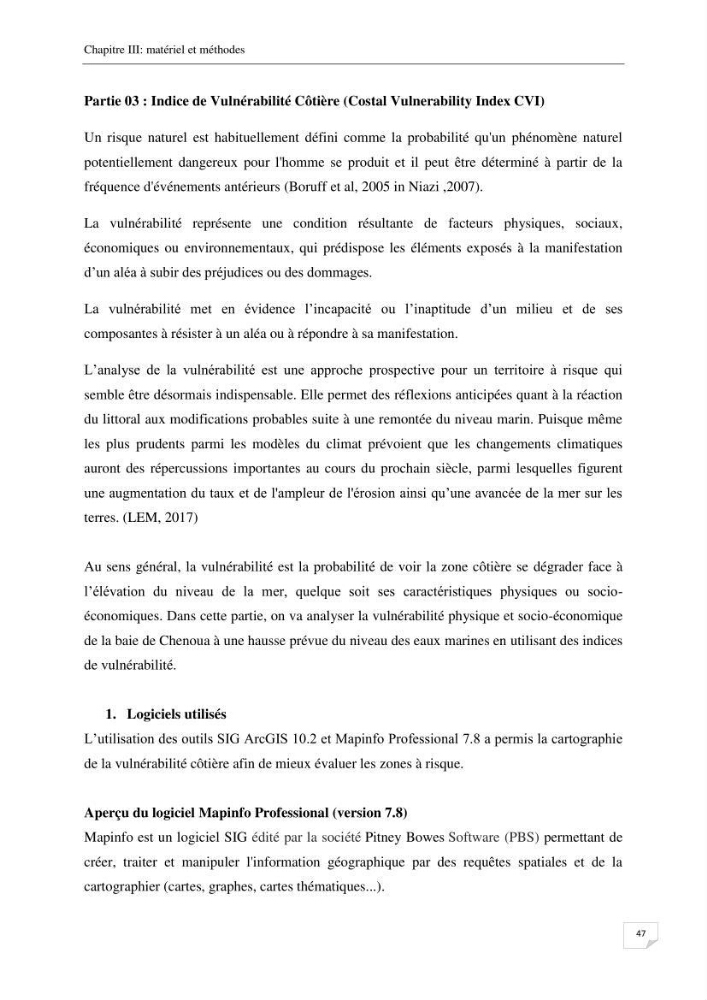 Effet de l\'urbanisation sur l\'évolution des côtes