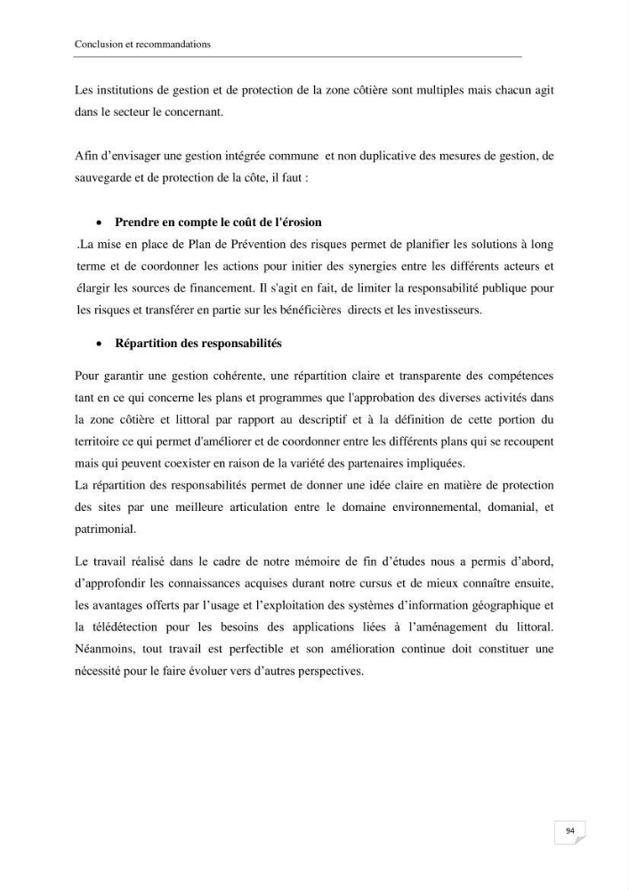 Effet de l\'urbanisation sur l\'évolution des côtes