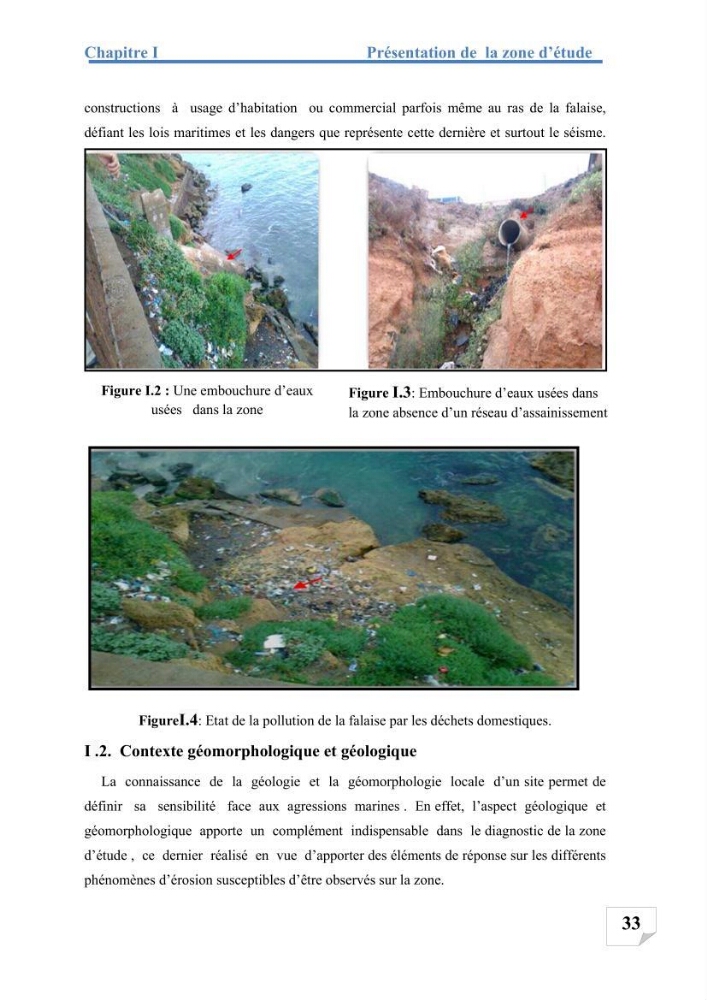 Etude de protection du rivage d\'el kettar-cherchell