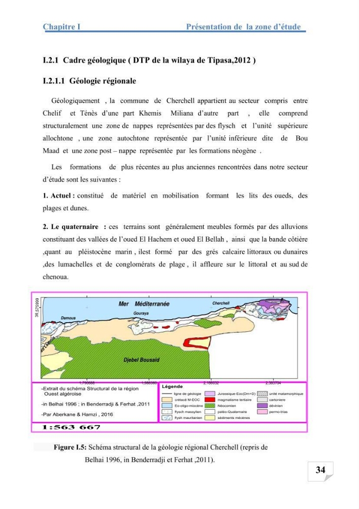 Etude de protection du rivage d\'el kettar-cherchell