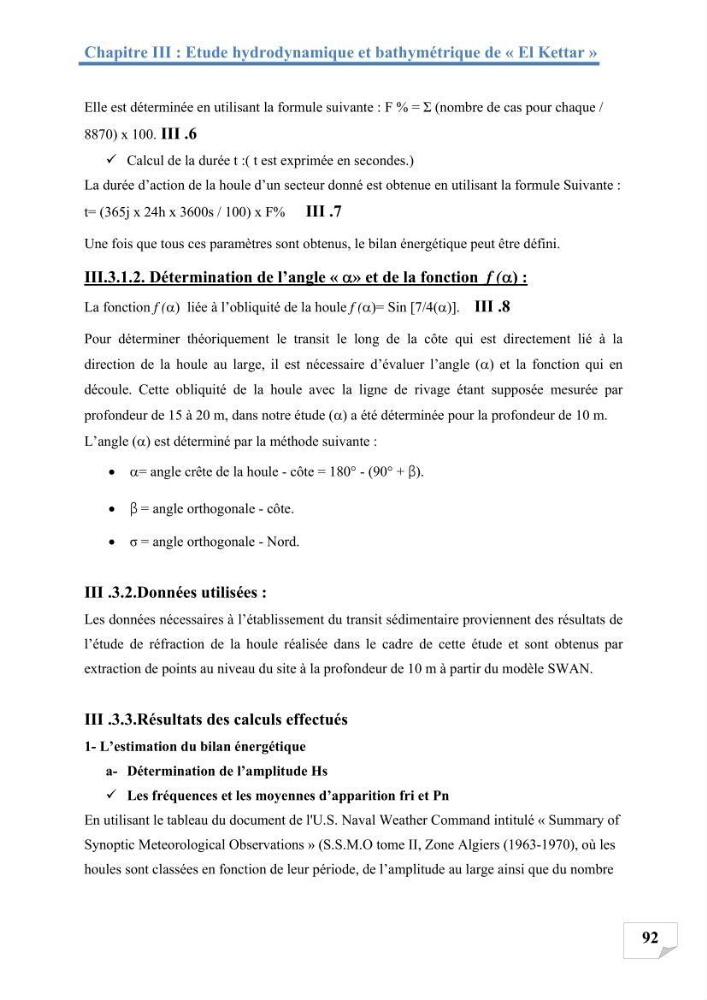 Etude de protection du rivage d\'el kettar-cherchell