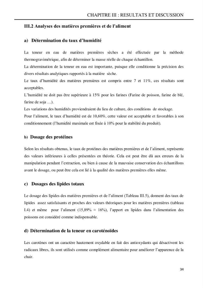 Contribution à l’élaboration d’un aliment composé destiné à l’élevage du loup de mer Dicentrachus labrax (Linnaeus, 1758) :
