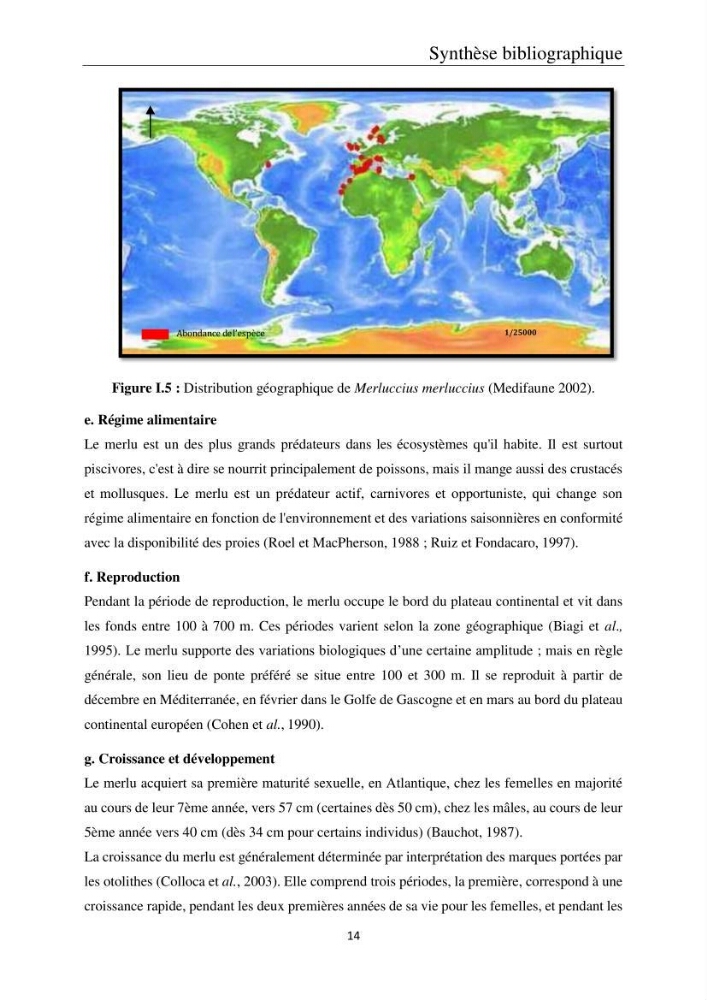Etude de la bioaccumulation des métaux traces par trois poissons démersaux dans le golfe de Ghazaouet: