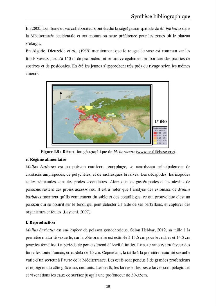 Etude de la bioaccumulation des métaux traces par trois poissons démersaux dans le golfe de Ghazaouet: