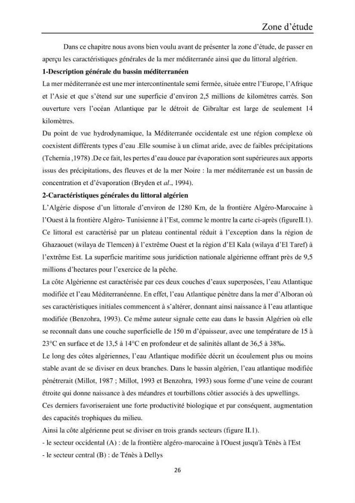 Etude de la bioaccumulation des métaux traces par trois poissons démersaux dans le golfe de Ghazaouet: