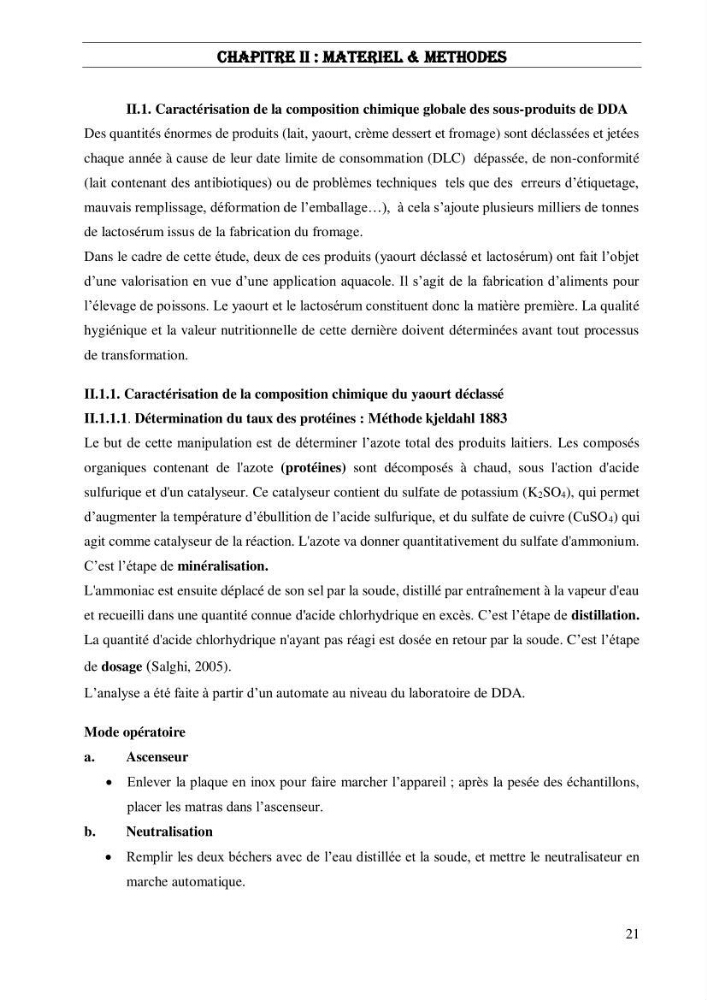 Valorisation des sous-produits de l\'industrie laitières (DANONE) en vue de la fabrication d\'un aliment aquacole: