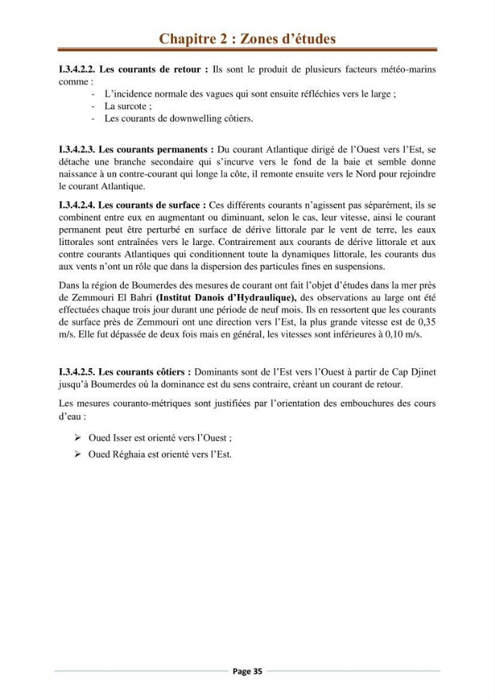 Suivi des paramètres physico-chimiques et des sels nutritifs dans la côte Algéroise