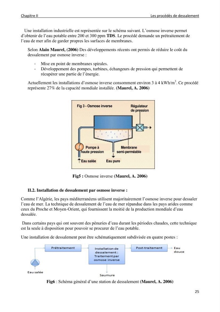 Impact des rejets de dessalement sur la qualité des eaux de mer ( cas des trois stations: cap djenat, El hamma, Fouka
