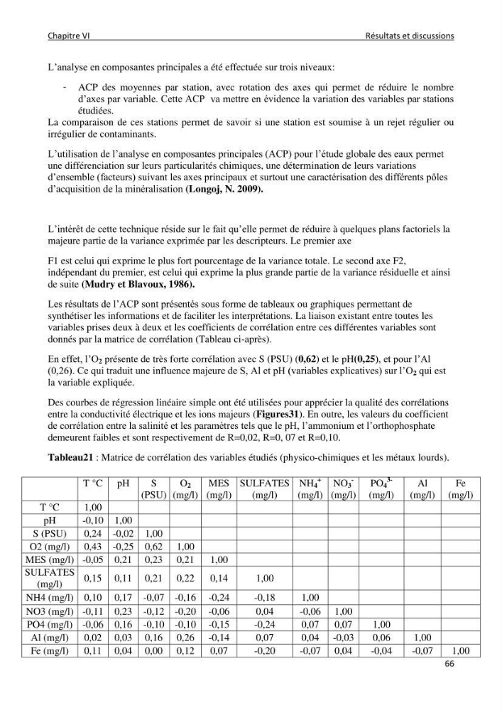 Impact des rejets de dessalement sur la qualité des eaux de mer ( cas des trois stations: cap djenat, El hamma, Fouka