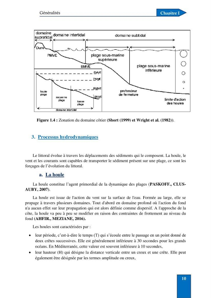 Contribution à la connaissance de la morphologie et de la dynamique sédimentaire du littoral centre de l\'Algèrie