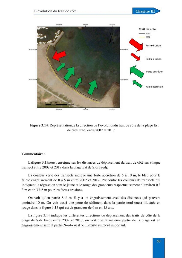 Contribution à la connaissance de la morphologie et de la dynamique sédimentaire du littoral centre de l\'Algèrie