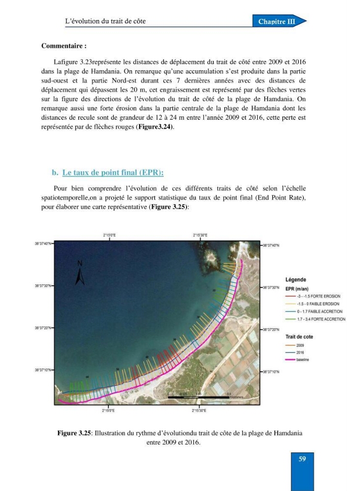 Contribution à la connaissance de la morphologie et de la dynamique sédimentaire du littoral centre de l\'Algèrie