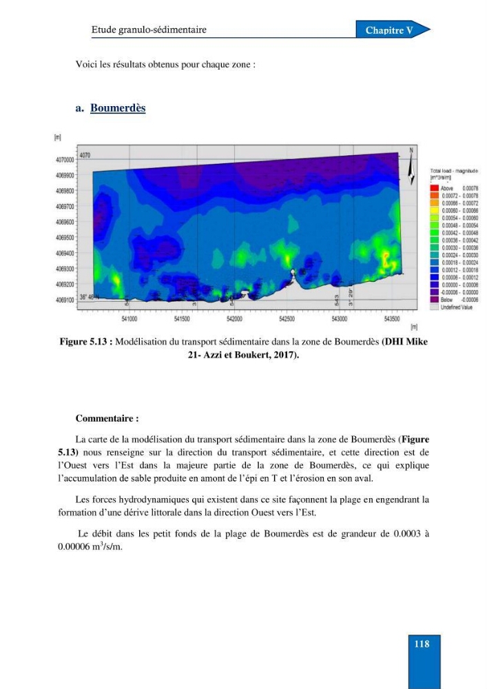 Contribution à la connaissance de la morphologie et de la dynamique sédimentaire du littoral centre de l\'Algèrie