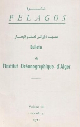 Pélagos: bulletin de l'institut océanographiqued'Alger fascicule 2