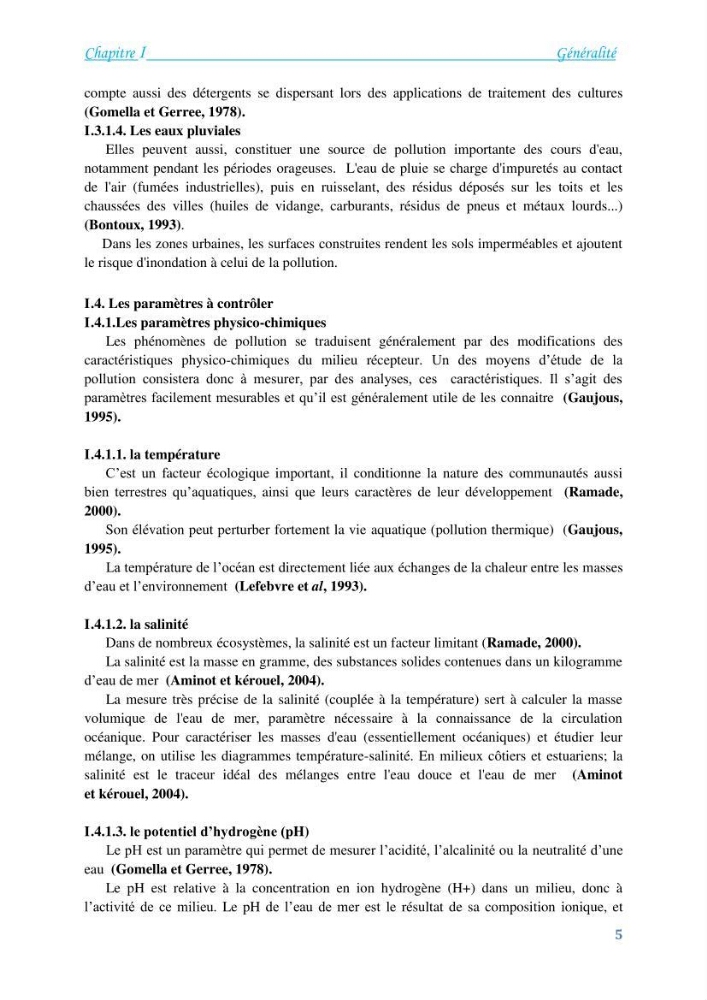 Détermination de l\'influence du rejet des eaux usées épurées par la STEP de Tipaza sur les caractéristiques physico-chimiques et bactériologiques des eaux de mer, cas de la plage de Chenoua