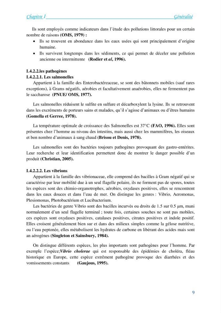 Détermination de l\'influence du rejet des eaux usées épurées par la STEP de Tipaza sur les caractéristiques physico-chimiques et bactériologiques des eaux de mer, cas de la plage de Chenoua