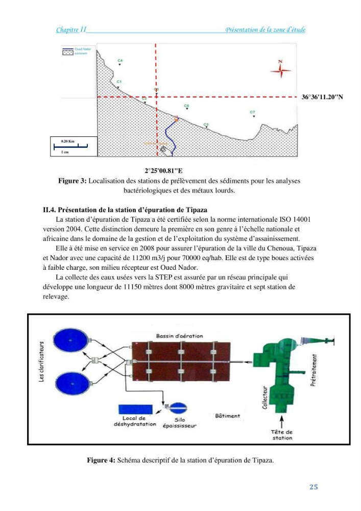 Détermination de l\'influence du rejet des eaux usées épurées par la STEP de Tipaza sur les caractéristiques physico-chimiques et bactériologiques des eaux de mer, cas de la plage de Chenoua