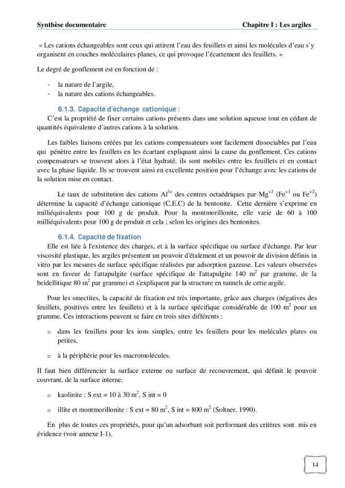 Les paramètres influençant la rétention des métaux lourds dans l\'eau sur une bentonite naturelle Algérienne