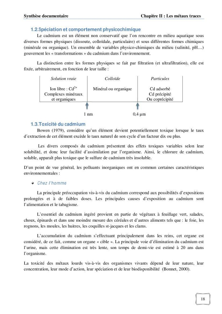 Les paramètres influençant la rétention des métaux lourds dans l\'eau sur une bentonite naturelle Algérienne