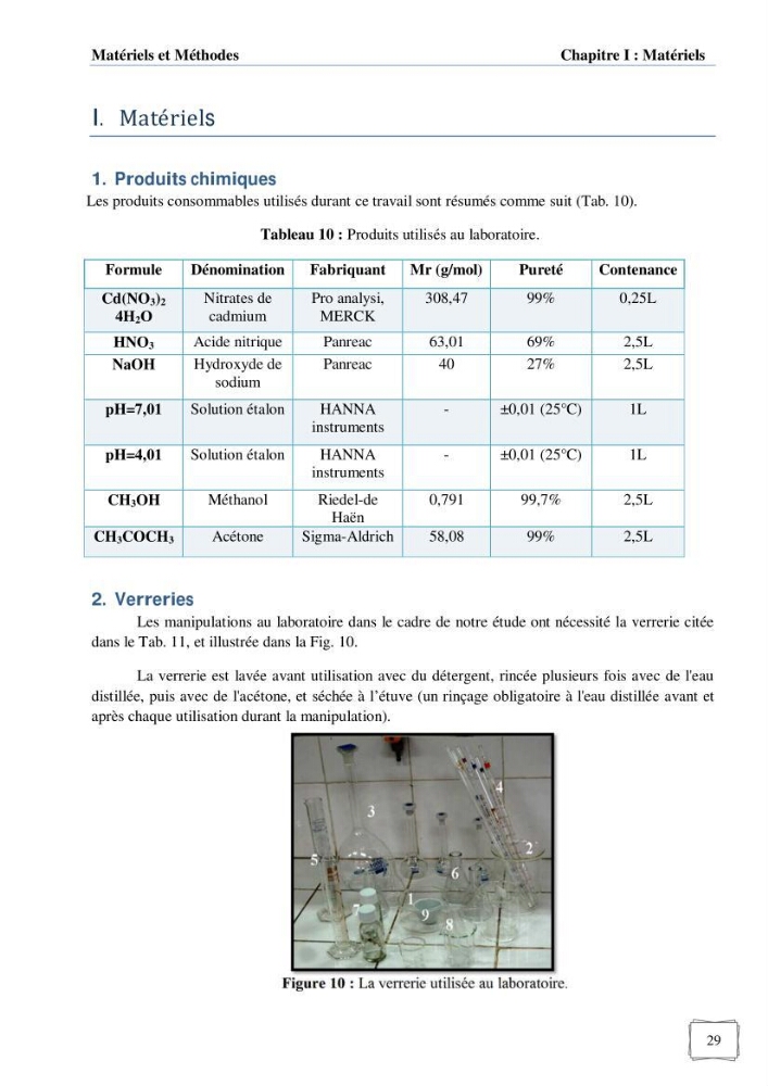 Les paramètres influençant la rétention des métaux lourds dans l\'eau sur une bentonite naturelle Algérienne