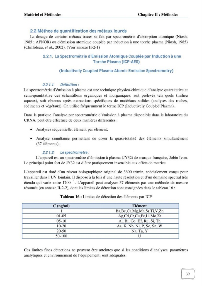 Les paramètres influençant la rétention des métaux lourds dans l\'eau sur une bentonite naturelle Algérienne