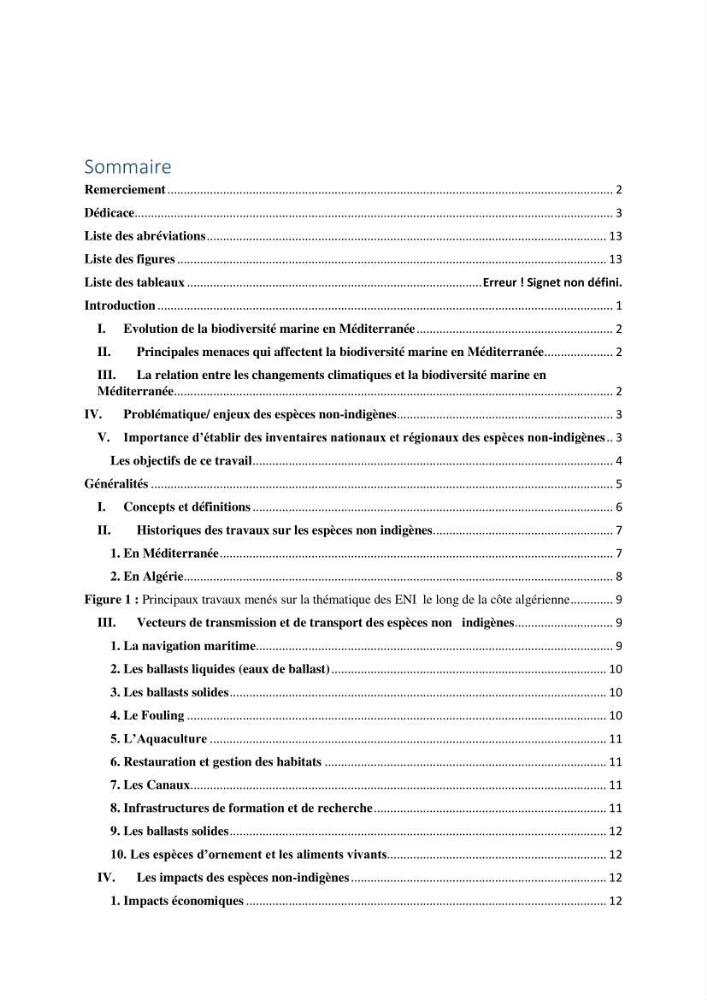Distribution géographique et caractérisation de quelques espèces non indigènes de la côte algérienne
