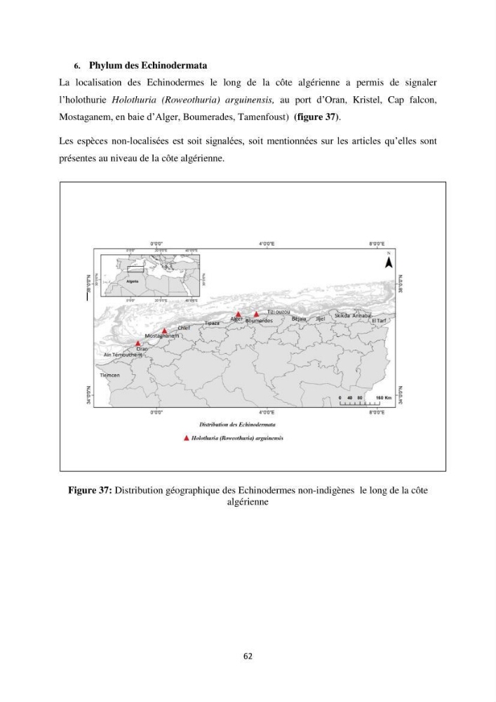 Distribution géographique et caractérisation de quelques espèces non indigènes de la côte algérienne