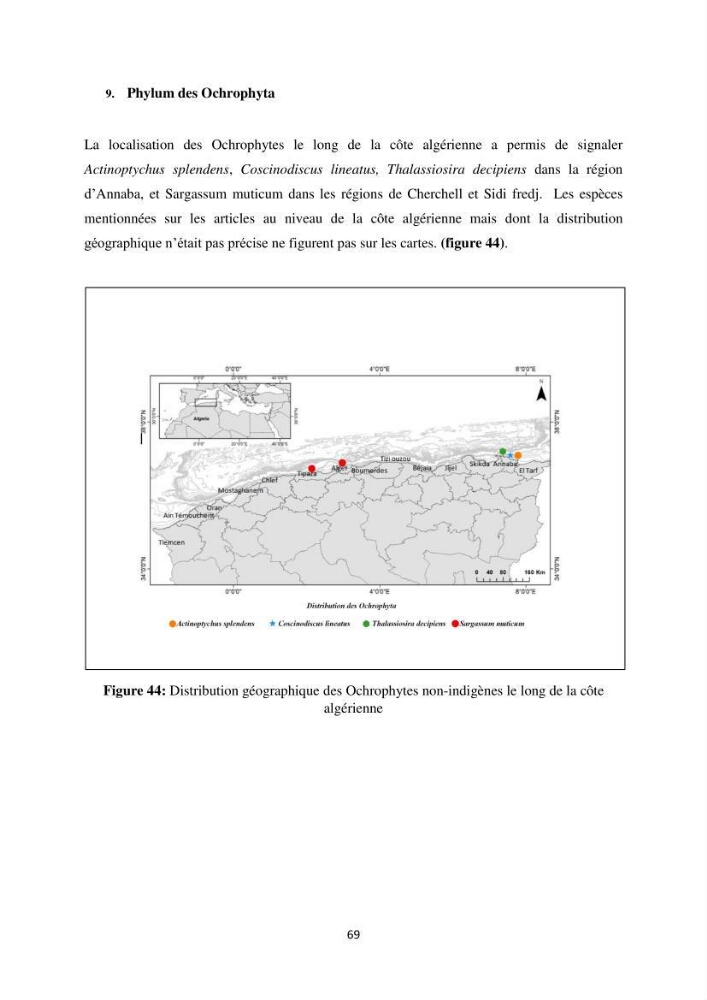 Distribution géographique et caractérisation de quelques espèces non indigènes de la côte algérienne