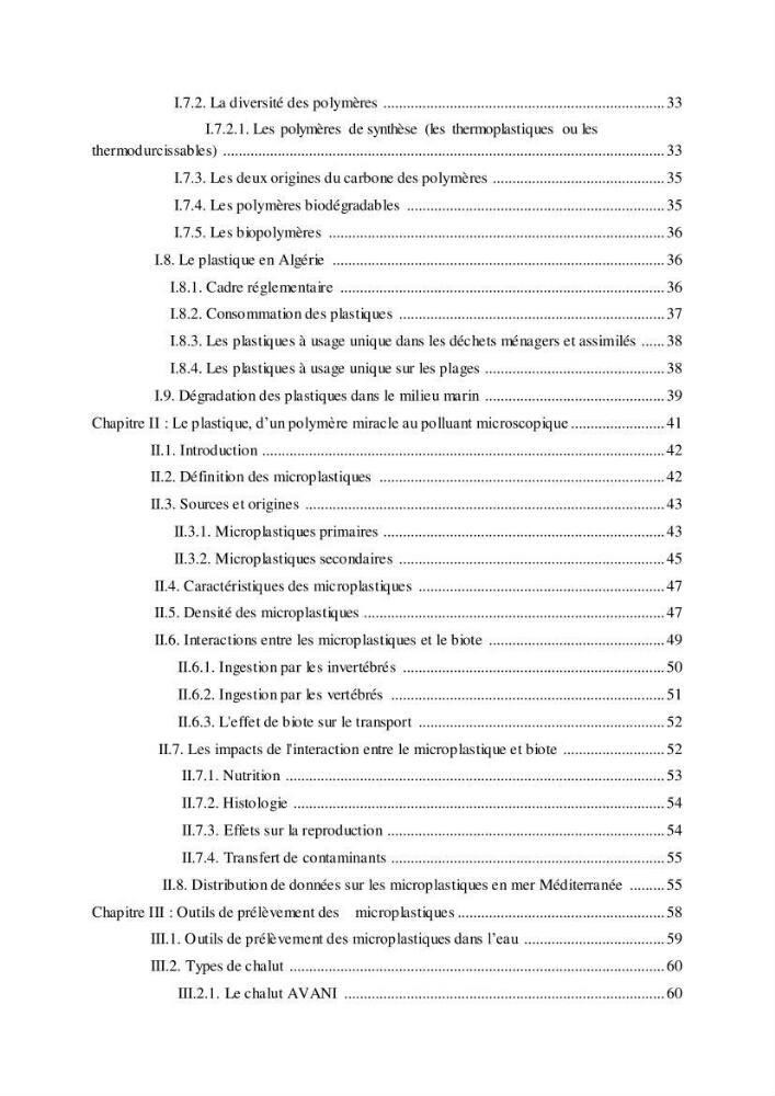 Etude de l\'évaluation quantitative et qualitative des microplastiques sur les côtes algériennes