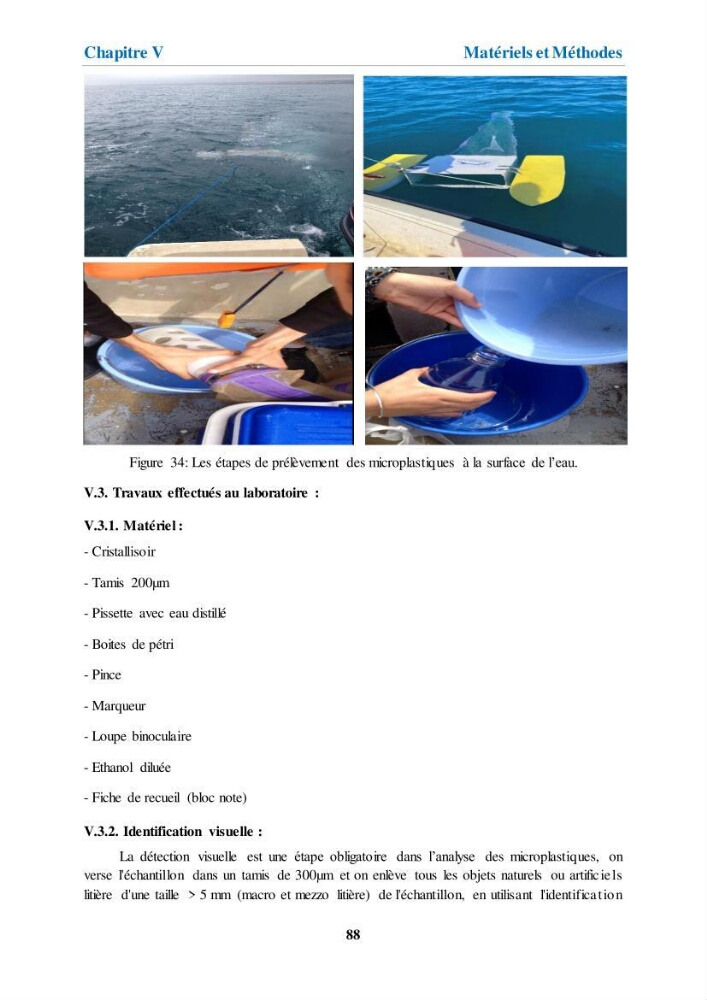 Etude de l\'évaluation quantitative et qualitative des microplastiques sur les côtes algériennes