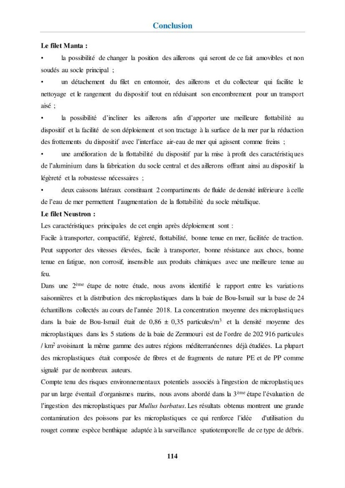 Etude de l\'évaluation quantitative et qualitative des microplastiques sur les côtes algériennes