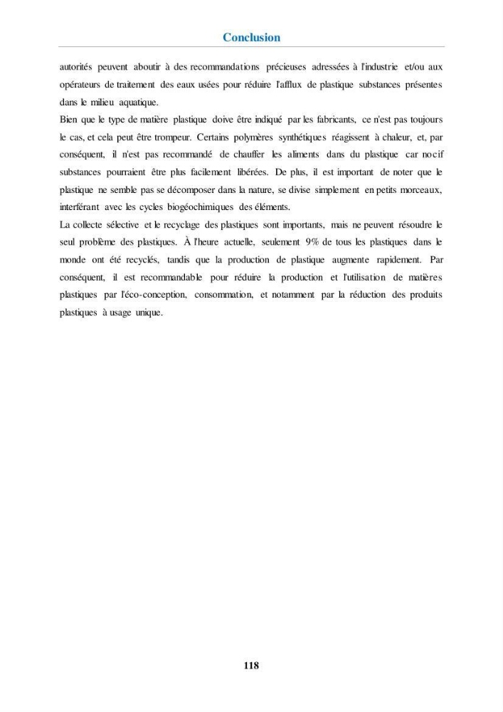 Etude de l\'évaluation quantitative et qualitative des microplastiques sur les côtes algériennes