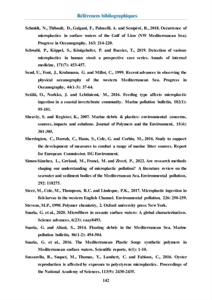 Etude de l\'évaluation quantitative et qualitative des microplastiques sur les côtes algériennes
