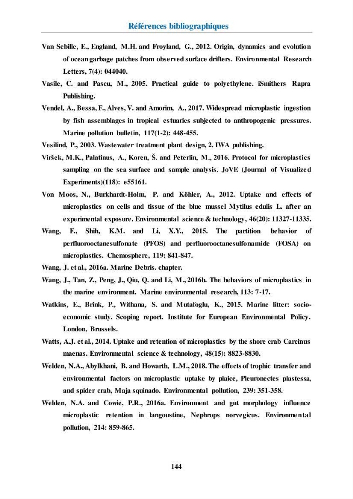 Etude de l\'évaluation quantitative et qualitative des microplastiques sur les côtes algériennes