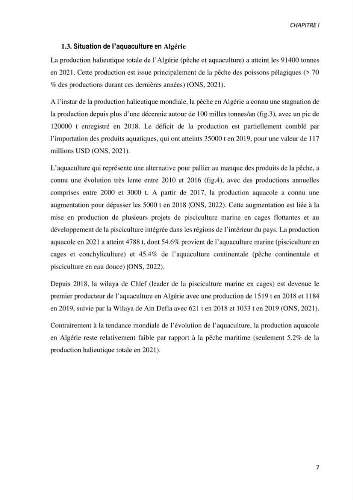 Effet de l’élevage en système biofloc sur les performances zootechniques et physiologiques du Tilapia « Oreochromis niloticus »