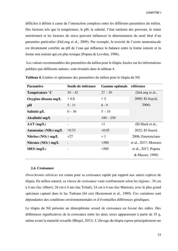 Effet de l’élevage en système biofloc sur les performances zootechniques et physiologiques du Tilapia « Oreochromis niloticus »