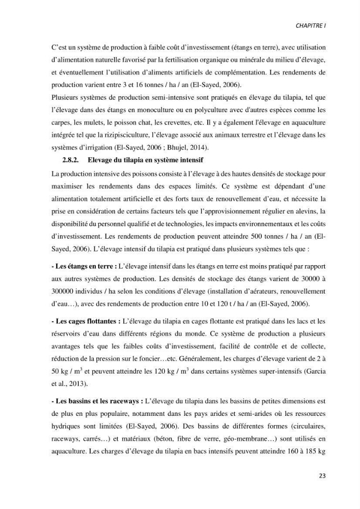 Effet de l’élevage en système biofloc sur les performances zootechniques et physiologiques du Tilapia « Oreochromis niloticus »