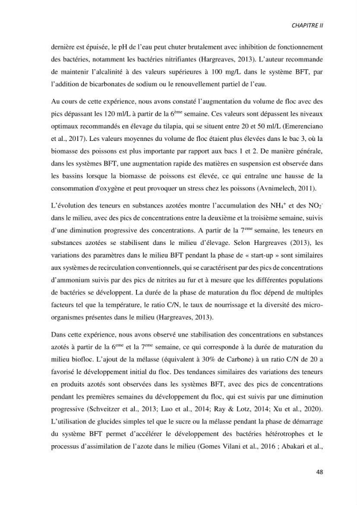 Effet de l’élevage en système biofloc sur les performances zootechniques et physiologiques du Tilapia « Oreochromis niloticus »