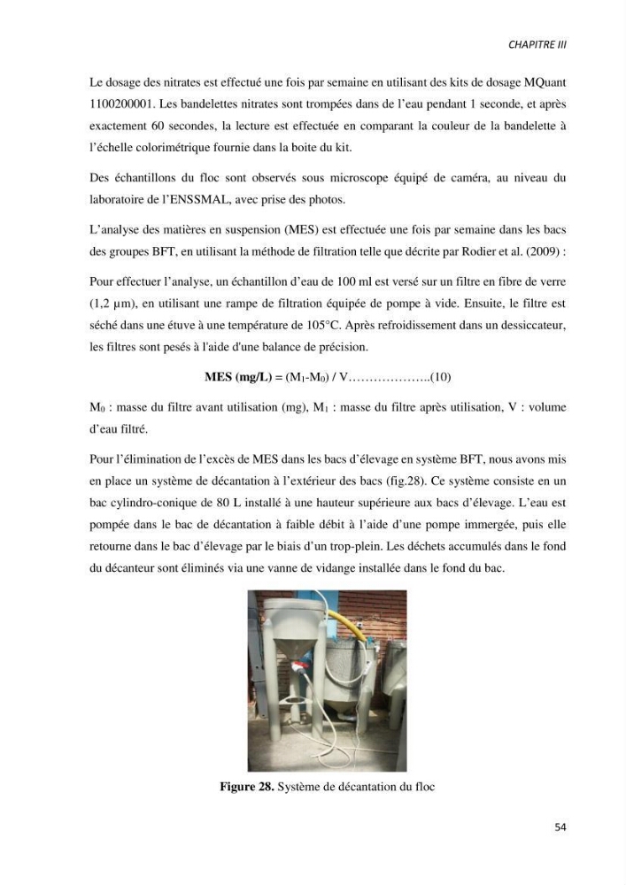 Effet de l’élevage en système biofloc sur les performances zootechniques et physiologiques du Tilapia « Oreochromis niloticus »